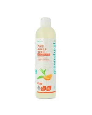 GreenNatural Detersivo Piatti e Stoviglie Arancio e Tea Tree 500ml