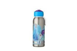 Rosti Mepal  – Borraccia Ermetica Flip-up Campus – Borracce Ermetiche Per Bambini – Borraccia In Acciaio Inox – 9 Ore Di Calore E 12 Ore Di Freschezza – Senza BPA – 350 Ml – Frozen 2