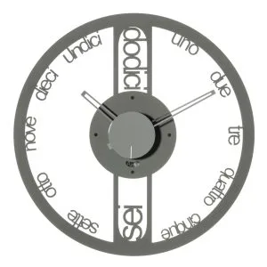 Arti & Mestieri Circolo – Orologio Piccolo Di Design 100% Made In Italy – In Ferro, 44 Cm (Fango)