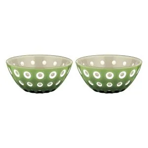 Guzzini Le Murrine Set 2 Ciotoline Ø12 x H5,6 cm BPA FREE Lavabile in Lavastoviglie Brands Guzzini Colore Verde/Sabbia