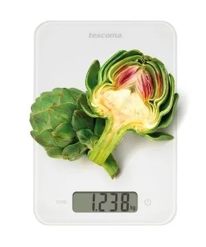 Tescoma Bilancia Digitale, Bianco Da Cucina 15kg, 19x27x1,5cm
