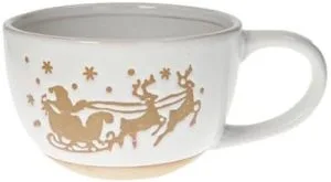 BRANDANI Collezione Pandizenzero Tazza Colazione Slitta Ceramica Stoneware Cm ø 14x9h