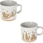 BRANDANI Collezione Pandizenzero Set 2 Tazze Caffè In Ceramica Stoneware cm ø 8,5x8h