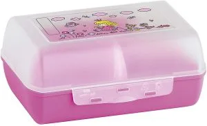 Emsa Kids, Set Regalo Per Bambini Con Clipbox E Borraccia 0.4L, Gift Set Princess, Borraccia 100% Ermetica E Contenitore Porta Merenda Con Divisorio Rimovibile, Set 2 Pezzi 100% Sicuro