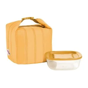Guzzini 032915236 Borsa Termica Con Contenitore ‘handy Bio’ ‘on The Go’ Giallo Mango, Borse Termiche E Thermos. Small