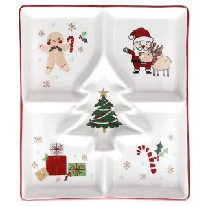 Tognana | Piatto Serving cm 22×26 NEW MILK&C Happy Santa