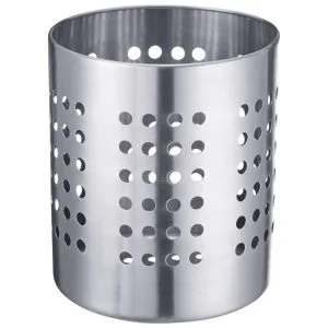 Westmark Cestello portaposate, Rotondo, Diametro: 10 cm, Altezza: 13 cm, Acciaio inox, Argento, 69012211